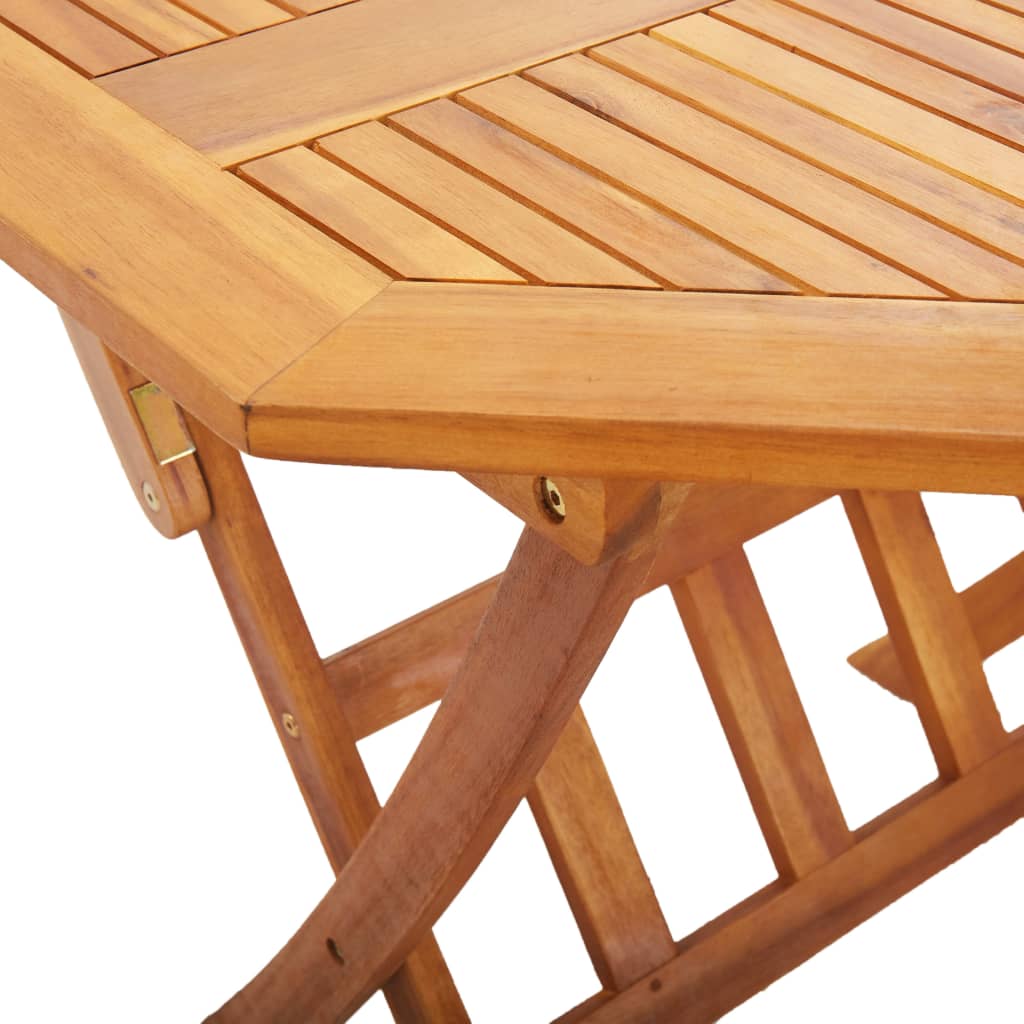 Folding Garden Table 135x85x75 cm Solid Acacia Wood