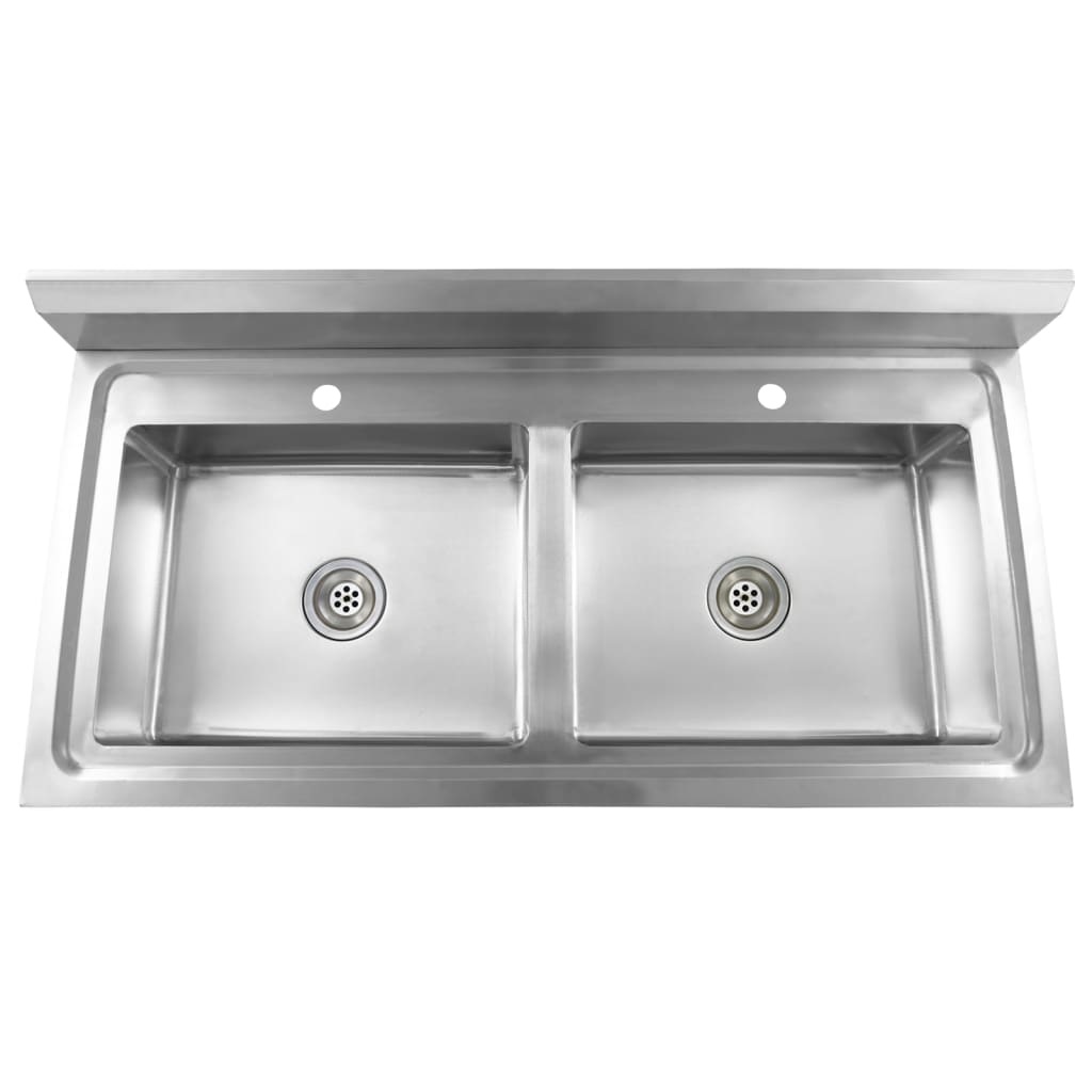 Kitchen Sink Double Basin Stainless Steel