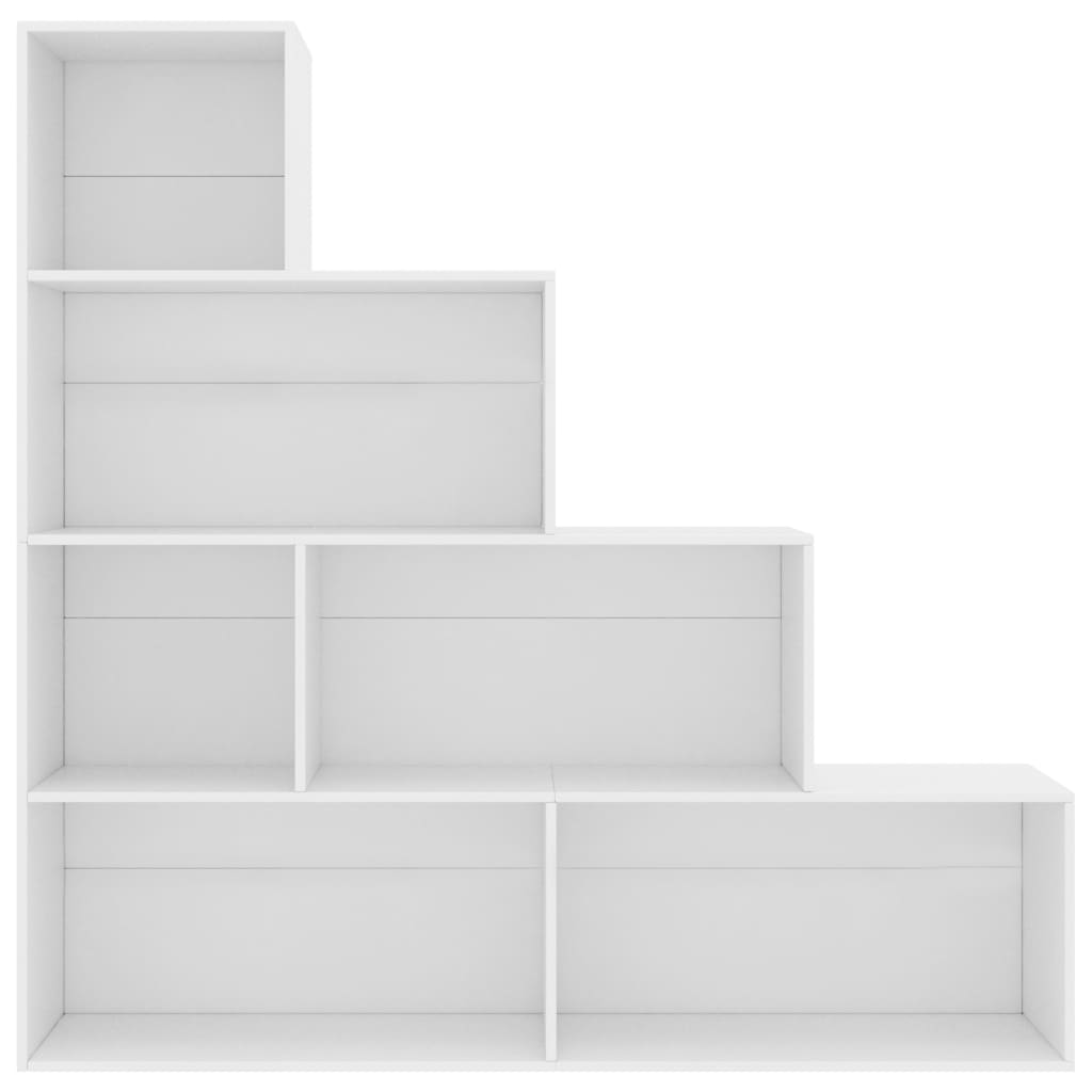 Book Cabinet/Room Divider White 155x24x160 cm Engineered Wood