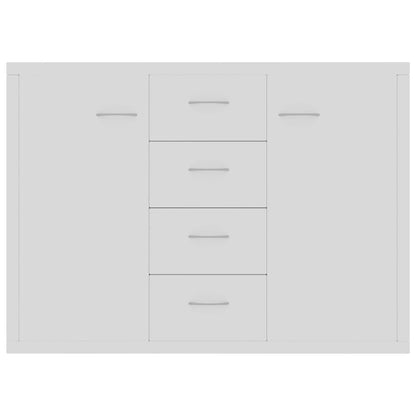 Sideboard White 88x30x65 cm Engineered Wood