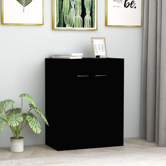 Sideboard Black 60x30x75 cm Engineered Wood