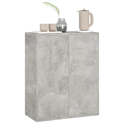 Sideboard Concrete Grey 60x30x75 cm Engineered Wood