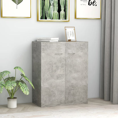 Sideboard Concrete Grey 60x30x75 cm Engineered Wood