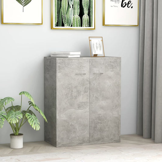 Sideboard Concrete Grey 60x30x75 cm Engineered Wood