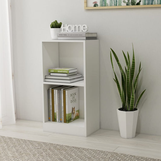 Bookshelf White 40x24x75 cm Engineered Wood