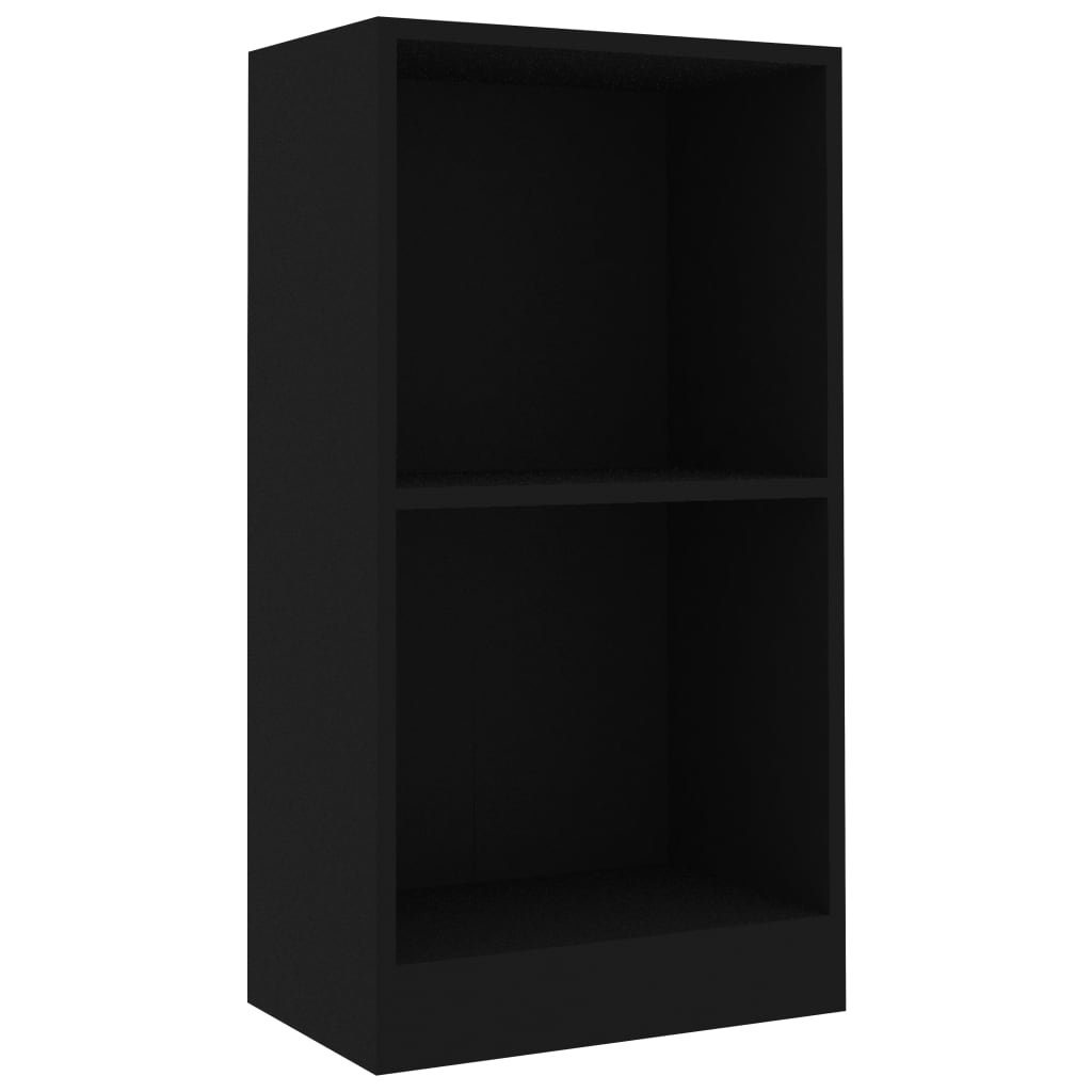 Bookshelf Black 40x24x75 cm Engineered Wood