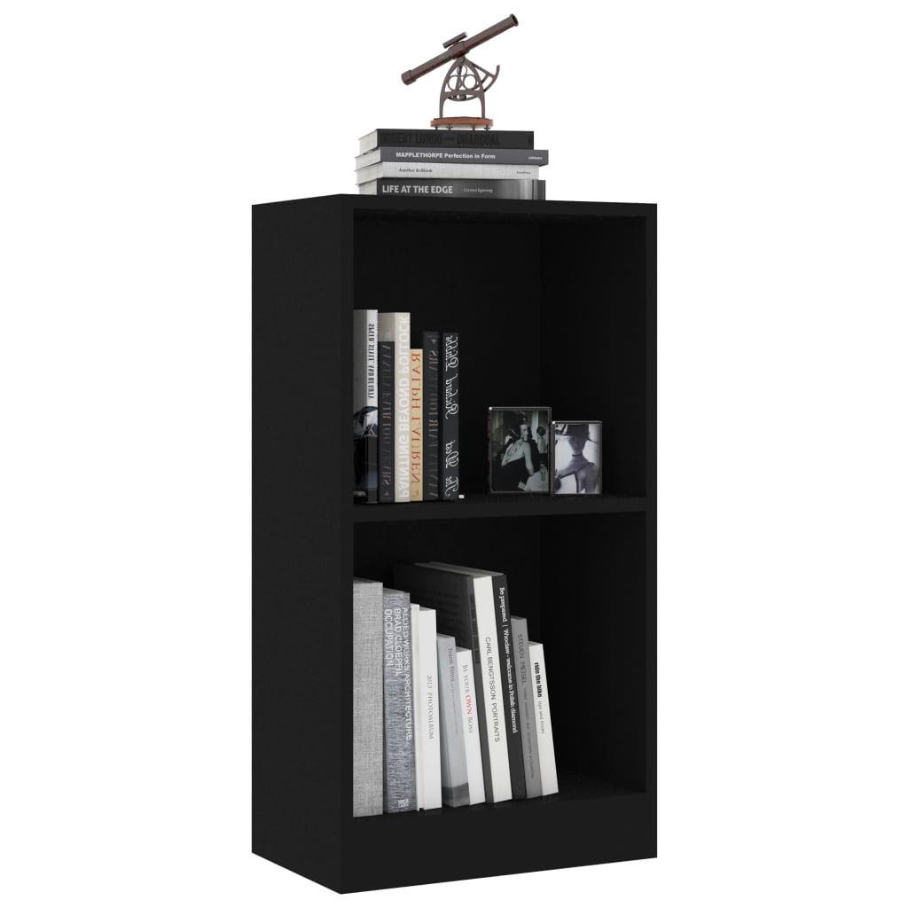 Bookshelf Black 40x24x75 cm Engineered Wood