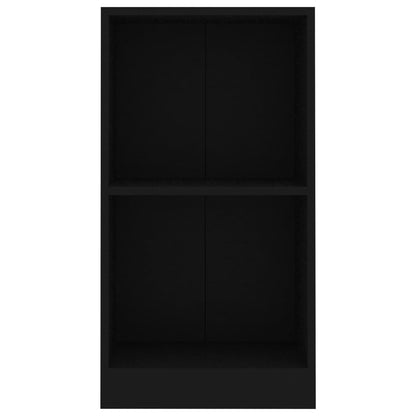 Bookshelf Black 40x24x75 cm Engineered Wood