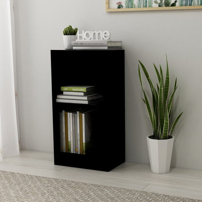 Bookshelf Black 40x24x75 cm Engineered Wood