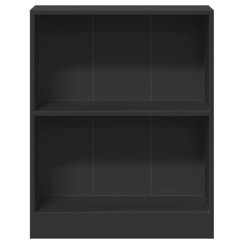 Bookshelf Black 60x24x76 cm Engineered Wood