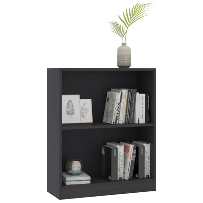 Bookshelf Grey 60x24x76 cm Engineered Wood