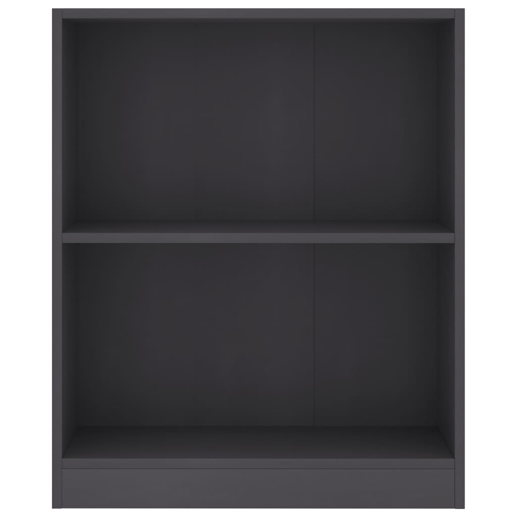 Bookshelf Grey 60x24x76 cm Engineered Wood