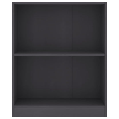 Bookshelf Grey 60x24x76 cm Engineered Wood