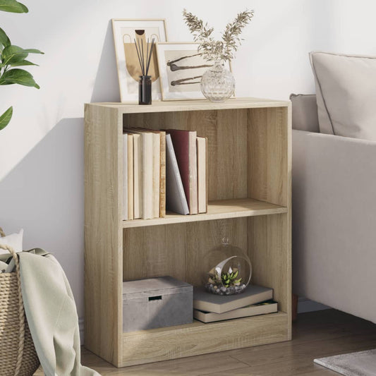 Bookshelf Sonoma Oak 60x24x76 cm Engineered Wood