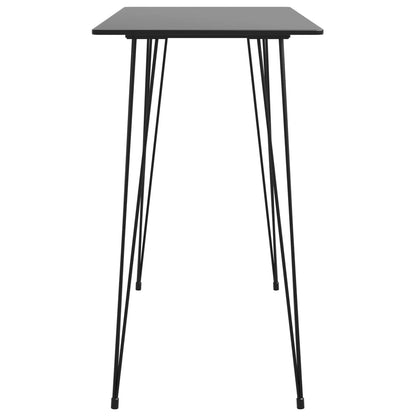 Bar Table Black 120x60x105 cm