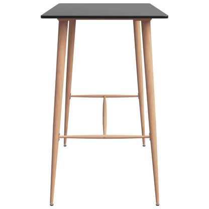 Bar Table Black 120x60x105 cm