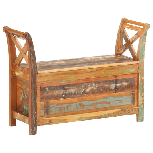 Hall Bench 103x33x72 cm Solid Reclaimed Wood