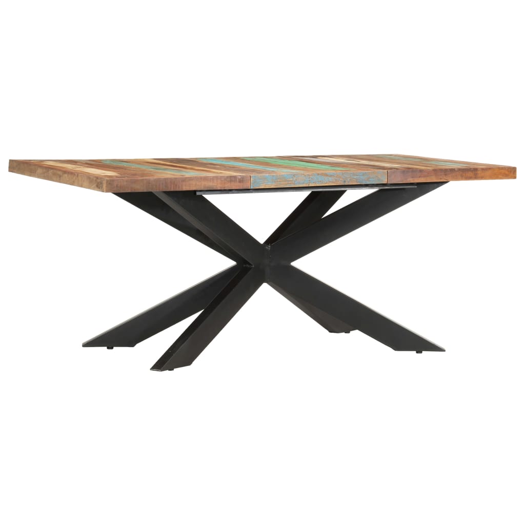 Dining Table 180x90x76 cm Solid Reclaimed Wood