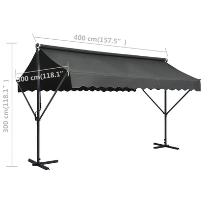 Free Standing Awning 400x300 cm Anthracite