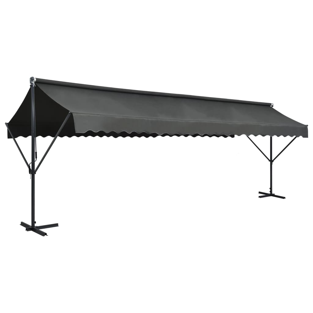 Free Standing Awning 600x300 cm Anthracite