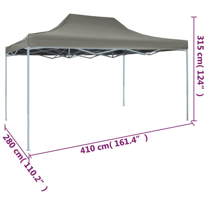 Professional Folding Party Tent 3x4 m Steel Anthracite