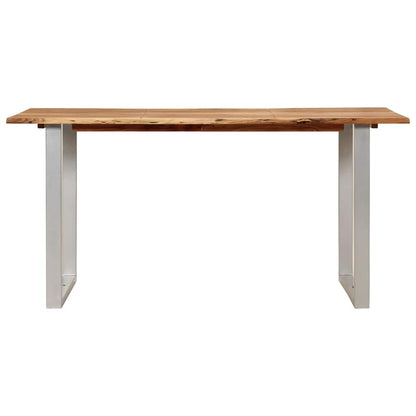 Dining Table 154x80x76 cm Solid Acacia Wood