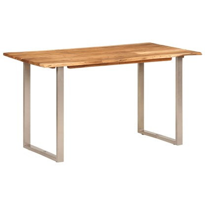 Dining Table 140x70x76 cm Solid Acacia Wood