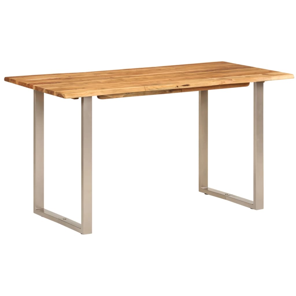 Dining Table 140x70x76 cm Solid Acacia Wood