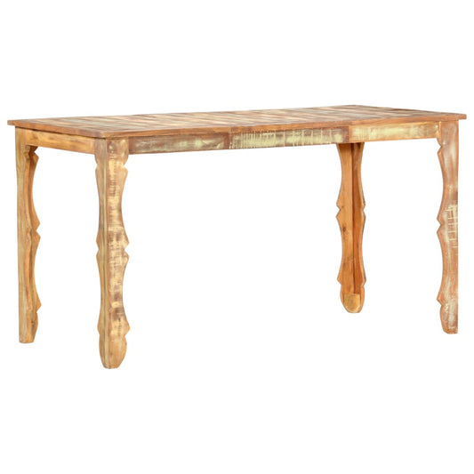 Dining Table 140x70x76 cm Solid Reclaimed Wood