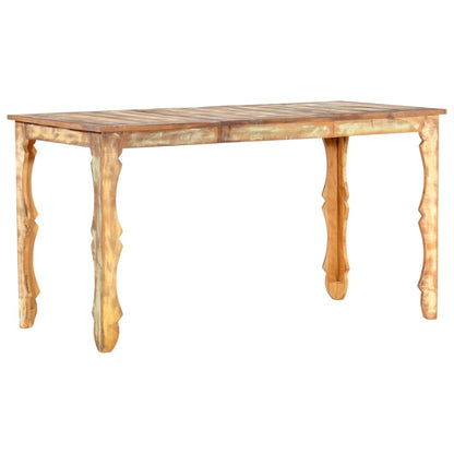 Dining Table 140x70x76 cm Solid Reclaimed Wood