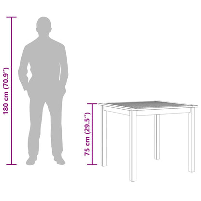 Garden Table 85x85x74 cm Solid Acacia Wood