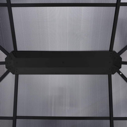 Gazebo with Curtains 400x300x265 cm Anthracite