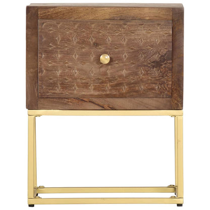 Bedside Cabinet 40x30x50 cm Solid Mango Wood