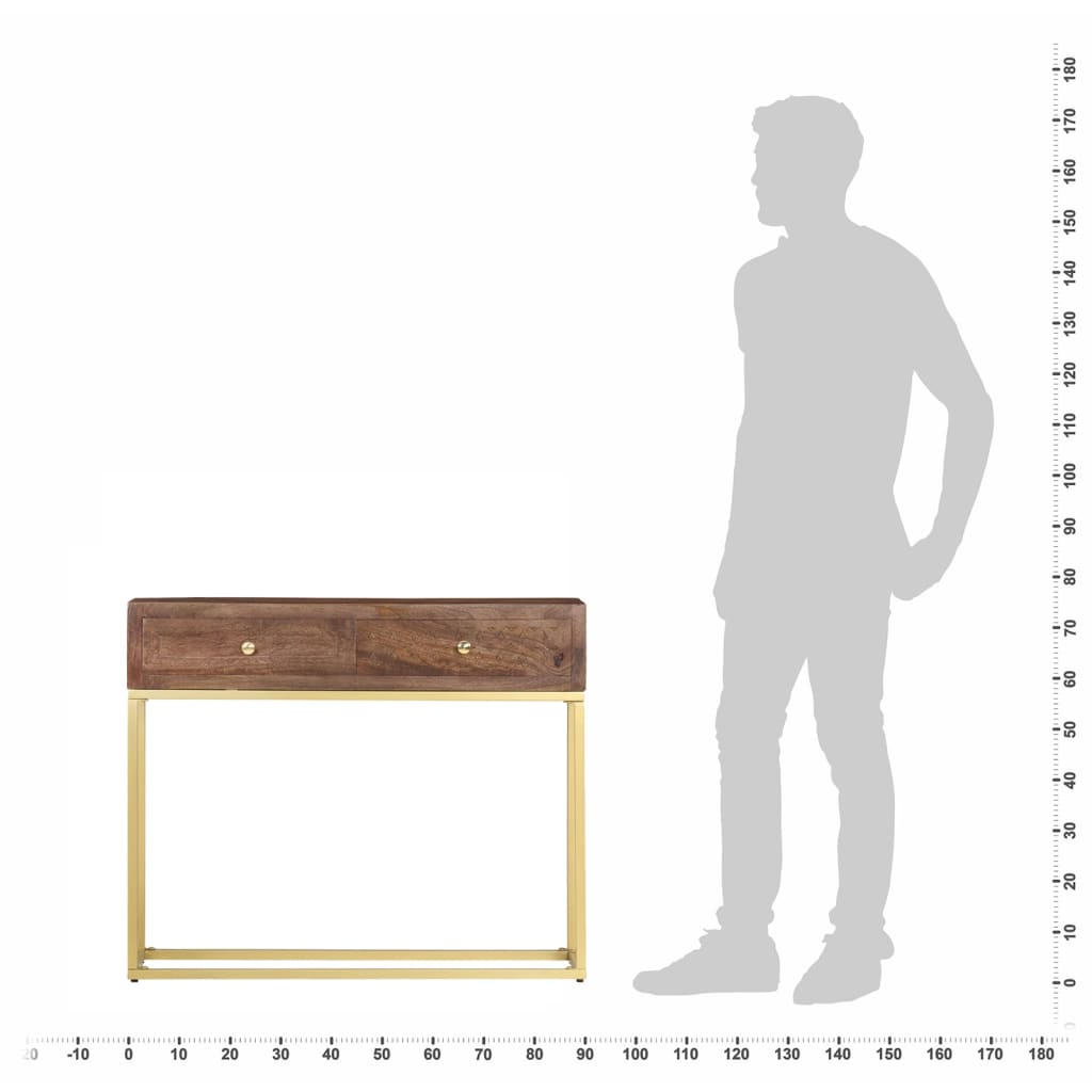 Console Table 90x30x75 cm Solid Mango Wood