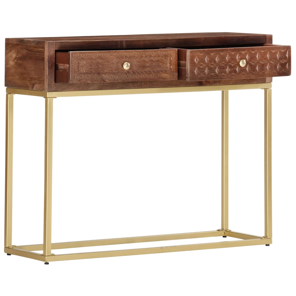 Console Table 90x30x75 cm Solid Mango Wood