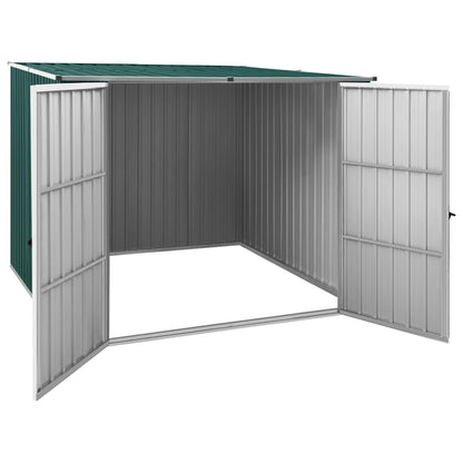 Garden Shed Green 195x198x159 cm Galvanised Steel