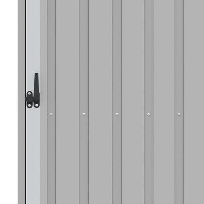 Garden Firewood Shed Grey 245x98x159 cm Galvanised Steel