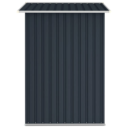 Garden Shed Anthracite 205x129x183 cm Galvanised Steel