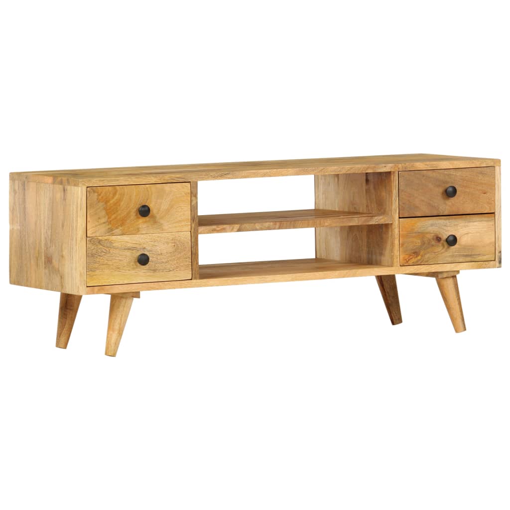 TV Cabinet 110x35x40 cm Solid Mango Wood