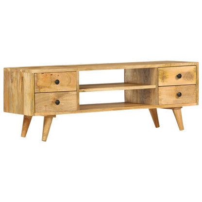 TV Cabinet 110x35x40 cm Solid Mango Wood