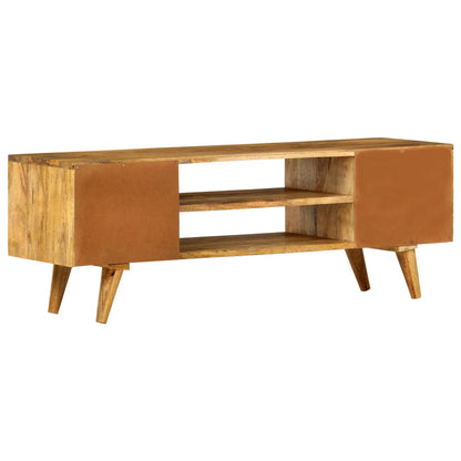 TV Cabinet 110x35x40 cm Solid Mango Wood