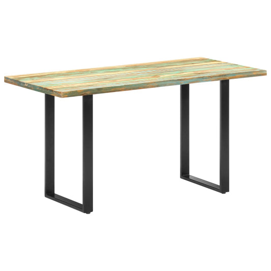 Dining Table 140x70x76 cm Solid Reclaimed Wood