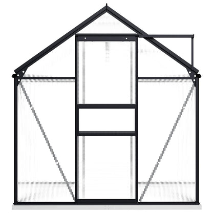 Greenhouse with Base Frame Anthracite Aluminium 3.61 m²