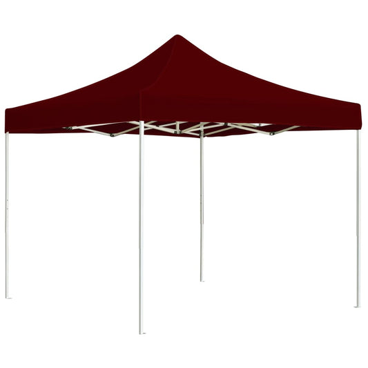Professional Folding Party Tent Aluminium 2x2 m Bordeaux