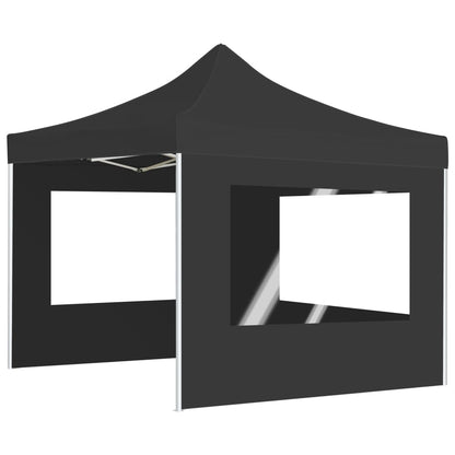 Professional Folding Party Tent with Walls Aluminium 2x2 m Anthracite