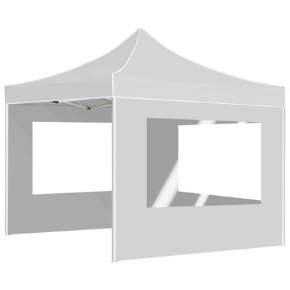Professional Folding Party Tent with Walls Aluminium 2x2 m White