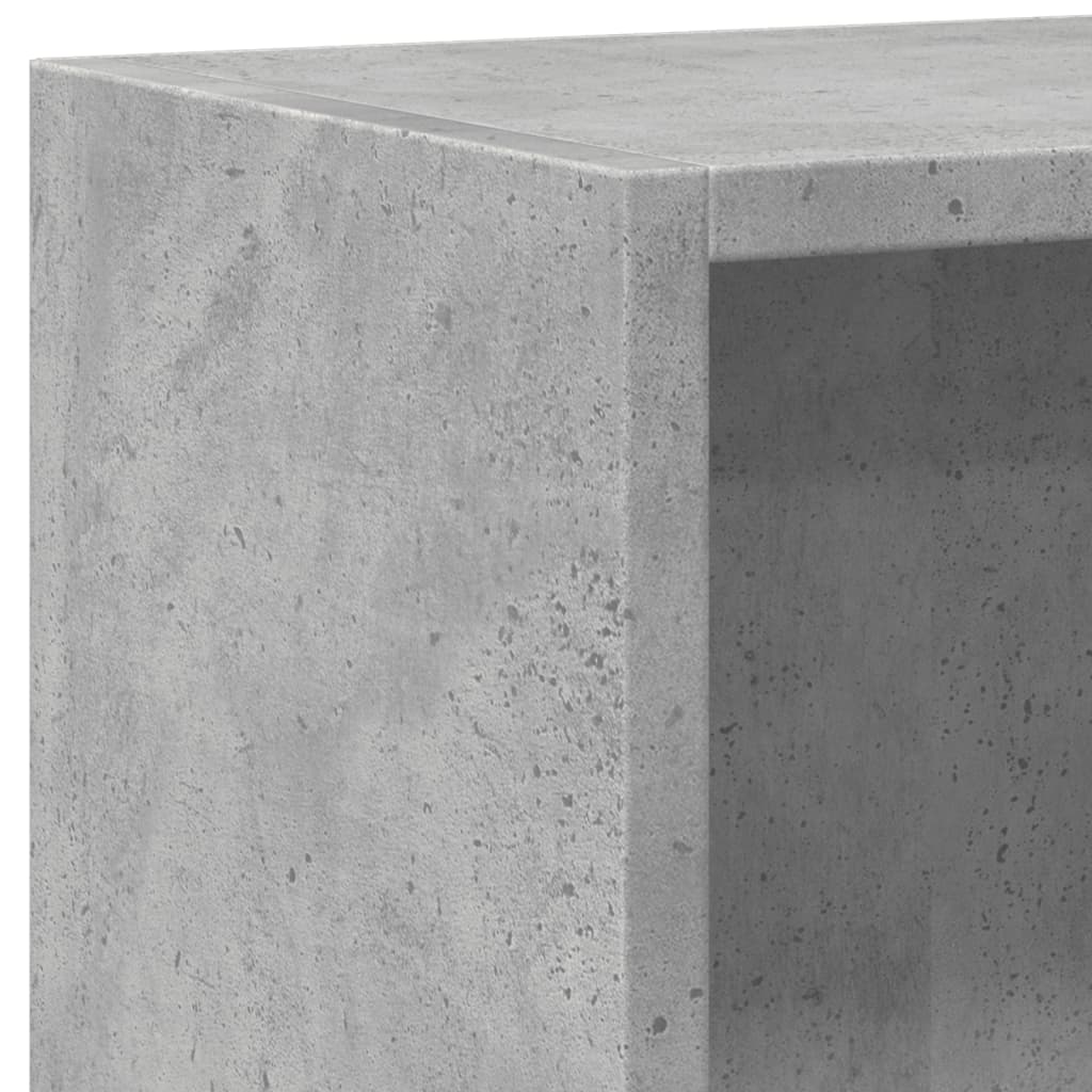 Bookshelf Concrete Grey 80x24x75 cm Engineered Wood