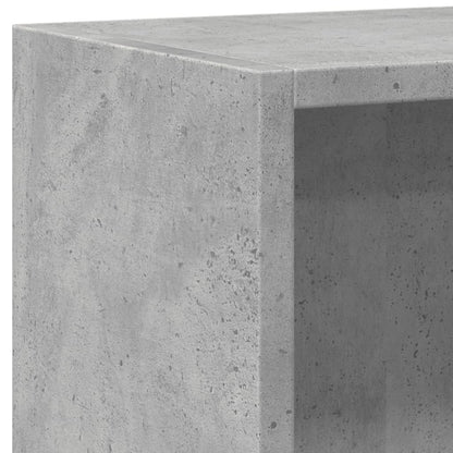 Bookshelf Concrete Grey 80x24x75 cm Engineered Wood