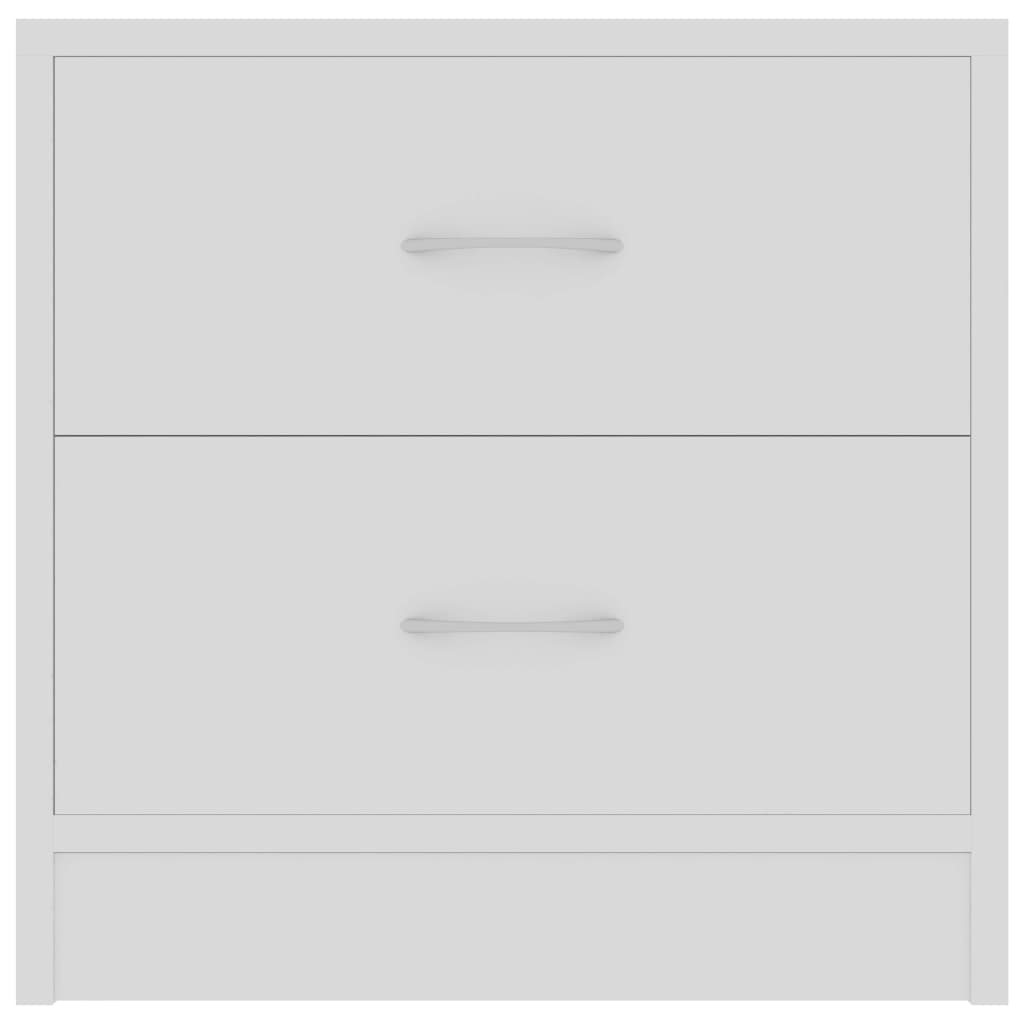 Bedside Cabinets 2 pcs White 40x30x40 cm Engineered Wood