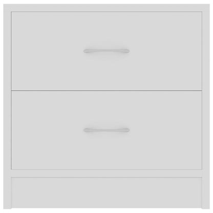 Bedside Cabinets 2 pcs White 40x30x40 cm Engineered Wood